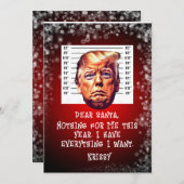 Trump verhaftete Träume kommen Weihnachten (Vorne/Hinten)