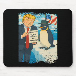 Trump verhängt Zoll Pinguin Anime Politik Meme D Mousepad