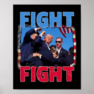 Trump verpasste mir Pennsylvania Rally Patriot USA Poster