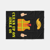 Trump verschrottet die Sicherheitsweste des Mannes Fleecedecke (Vorderseite (Horizontal))