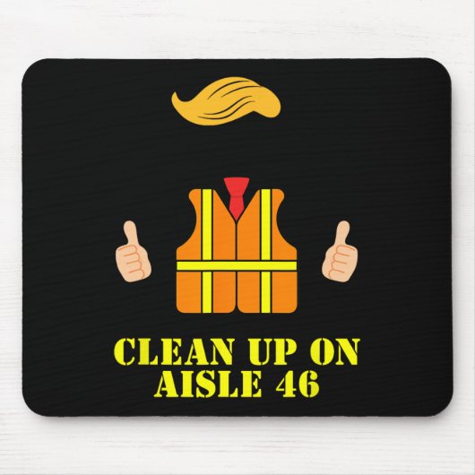 Trump verschrottet die Sicherheitsweste des Mannes Mousepad (Vorne)