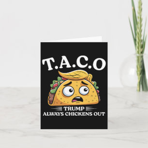Trump versteckt Taco Funny Taco Trump Sh Karte