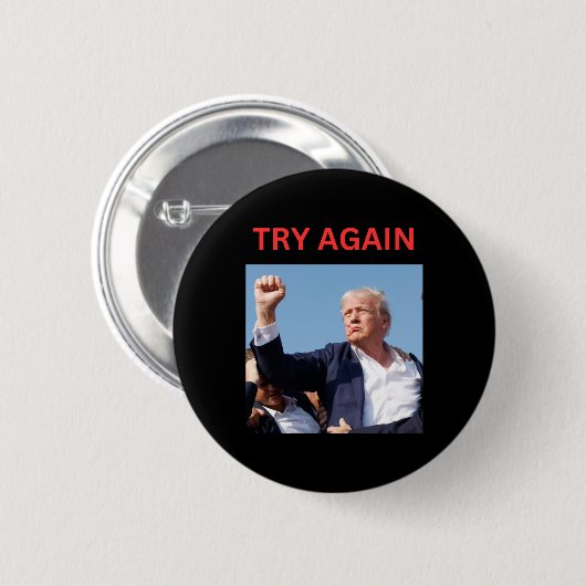 Trump versucht es noch einmal button (Vorne & Hinten)