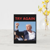 Trump versucht es noch einmal karte (Gelbe Blume)