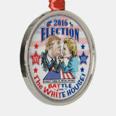 Trump versus Hillary 2016 Ornament Aus Metall (Rechts)