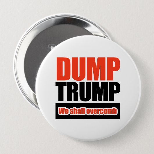 Trump vertreiben - Wir werden über den Kamm stoßen Button (Vorne & Hinten)