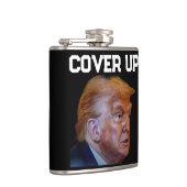 Trump Vertuschung Flasche Flachmann (Rechts)