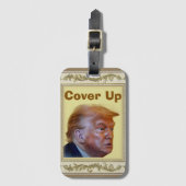 Trump/Vertuschung-Gepäckanhänger Gepäckanhänger (Vorderseite Vertikal)