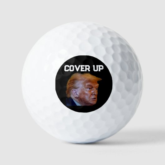 Trump Vertuschung Golfbälle (Vorderseite)