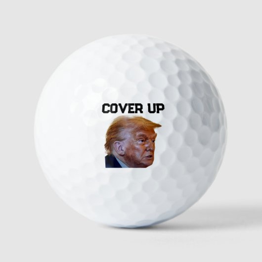 Trump-Vertuschung-Golfbälle Golfball (Vorderseite)