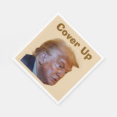Trump/Vertuschung Papier Serviette (Ecke)