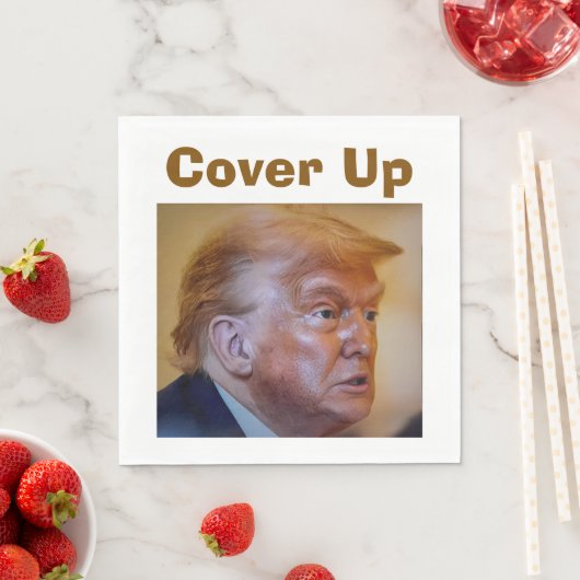 Trump/Vertuschung Papier Serviette (Beispiel)