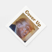 Trump/Vertuschung Papier Serviette (Ecke)