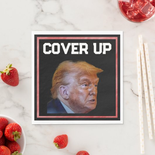 Trump-Vertuschung-Papier-Serviette Serviette (Beispiel)