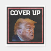 Trump-Vertuschung-Papier-Serviette Serviette (Vorderseite)