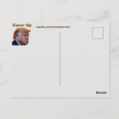 Trump/Vertuschung Postkarte (Rückseite)