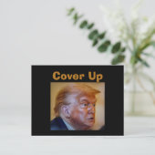 Trump/Vertuschung Postkarte (Stehend Vorderseite)