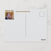 Trump/Vertuschung Postkarte (Rückseite)