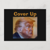 Trump/Vertuschung Postkarte (Vorderseite)