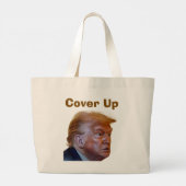 Trump/Vertuschung Tragetasche (Rückseite)