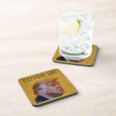 Trump Vertuschungs-Bierdeckel Getränkeuntersetzer (Rechte Seite)