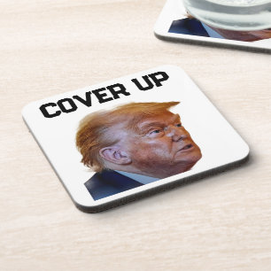 Trump Vertuschungs-Bierdeckel Getränkeuntersetzer