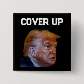 Trump Vertuschungsbutton Button (Vorderseite)
