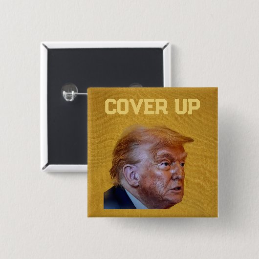 Trump Vertuschungsbutton Button (Vorne & Hinten)