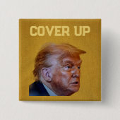 Trump Vertuschungsbutton Button (Vorderseite)