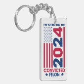 Trump verurteilte Felon 2024 Schlüsselanhänger (Vorderseite links)