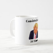 Trump verurteilte Felon Coffee Tasse (Vorderseite Links)