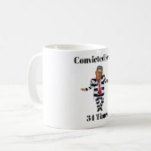 Trump verurteilte Felon Coffee Tasse (Vorderseite Links)