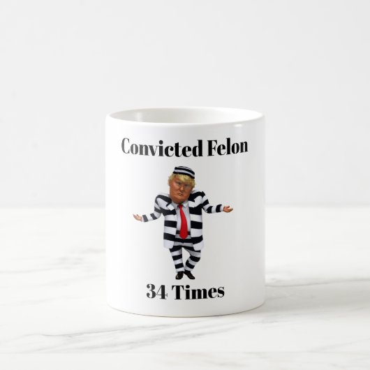 Trump verurteilte Felon Coffee Tasse (Mittel)