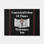 Trump verurteilte Felon Doormat Fußmatte (Vorderseite)