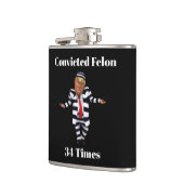 Trump verurteilte Felon Flask Flachmann (Links)