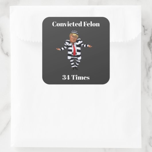 Trump verurteilte Felon Sticker (Tasche)