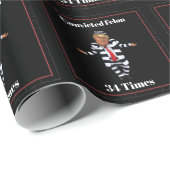Trump verurteilte Felon Wrapping Paper Geschenkpapier (Rolleneckpunkt)