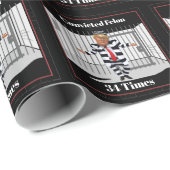 Trump verurteilte Felon Wrapping Paper Geschenkpapier (Rolleneckpunkt)