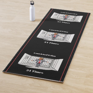 Trump verurteilte Felon Yoga Mat Yogamatte