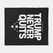 Trump verzichtet nie auf die patriotische Wahl Tru Fleecedecke (Vorderseite (Horizontal))