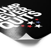 Trump verzichtet nie auf die patriotische Wahl Tru Fotodruck (Ecke)