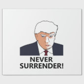 Trump verzichtet nie auf Tasse Geschenkpapier (Flach)