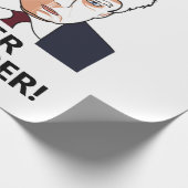 Trump verzichtet nie auf Tasse Geschenkpapier (Ecke)