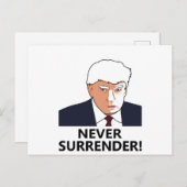 Trump verzichtet nie auf Tasse Postkarte (Vorne/Hinten)