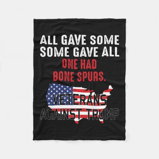 Trump Veteranen gegen Trump Fleecedecke (Vorderseite)