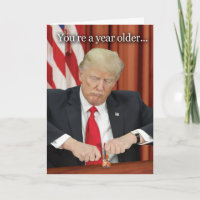 Trump Violin Birthday Spaß Card