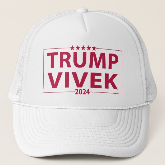 Trump Vivek 2024 Wahl Truckerkappe (Vorderseite)