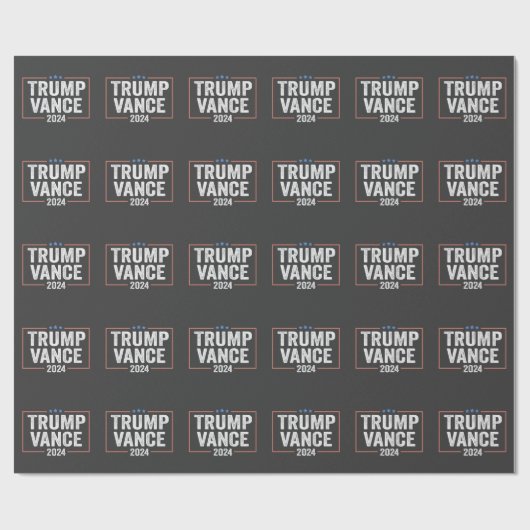 Trump-Vizepräsident Vance 2024 Präsidentschaftswah Geschenkpapier (Flach)