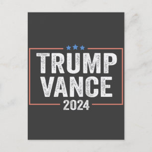 Trump-Vizepräsident Vance 2024 Präsidentschaftswah Postkarte