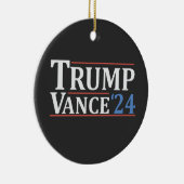 Trump Vizepräsident Vance American Election USA Keramik Ornament (Rechts)